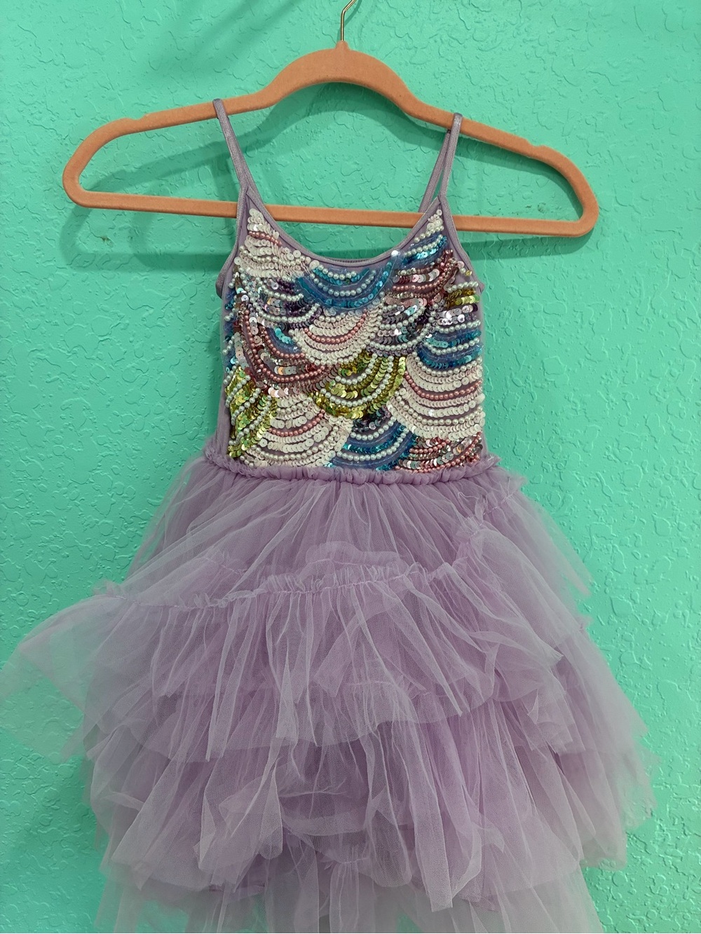 Tutu du Monde Kids Lavender Sequin Tulle Costume Dress purple dance sequin